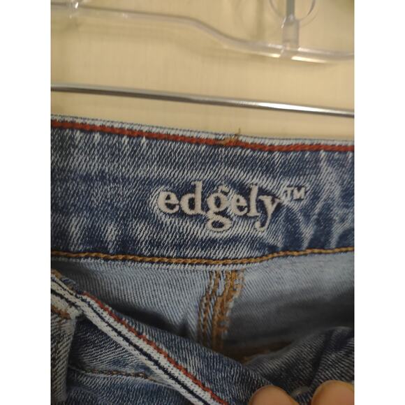 Edgely lightly Distressed Cropped Jeans 8 Normcore Classic Casual Preppy - Picture 2 of 6